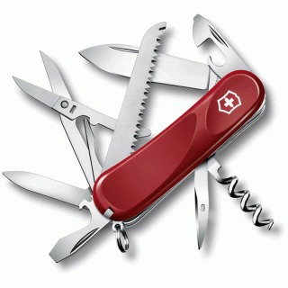 Victorinox Evolution S17 schweizer Taschenmesser mit Holzsge, 14 Werkzeuge