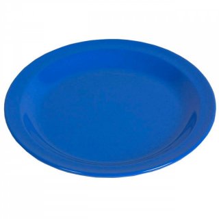 Waca Melamin Camping-Geschirr blau Teller flach