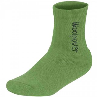Woolpower KIDS Socks Logo 400 Wollsocken Kinder grn 19-21