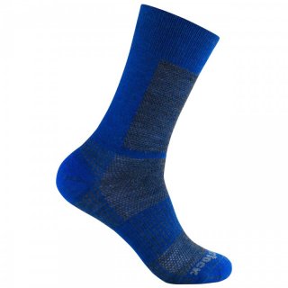 WRIGHTSOCK Merino Coolmesh II - Socken Unisex grey electric blue XL = 45,5 - 49