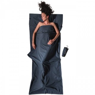 Cocoon Travel Sheet - rechteckiger Httenschlafsack Baumwolle heather grey