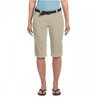 maier sports Kluane - Capri-Wanderhose Damen feather grey 46