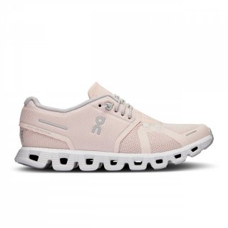 on Cloud 5 - Ultraleicht-Laufschuhe Damen shell / white 38.5 / 5.5 UK