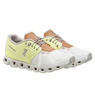 on Cloud 5 - Ultraleicht-Laufschuhe/Freizeitschuhe Damen hay / ice 38.5 / 5.5 UK
