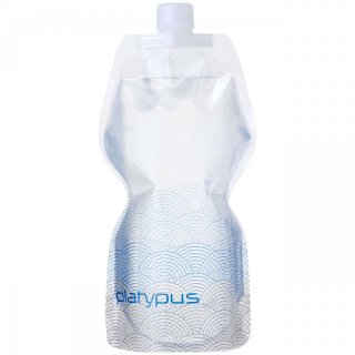 platypus Softbottle - faltbare Trinkflasche/Trinkbeutel/Festival-Trinkflasche, 1 Liter waves