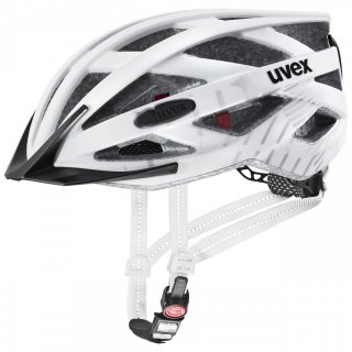 uvex city i-vo | Fahrradhelm mit integriertem Rücklicht white-black-mat 52-57