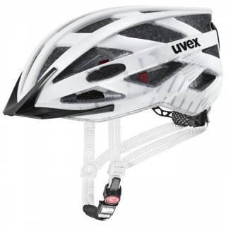 uvex city i-vo | Fahrradhelm mit integriertem Rcklicht white-black-mat 52-57