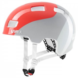uvex hlmt 4 - Fahrradhelm/Skaterhelm Kinder grapefruit grey wave 51-55cm