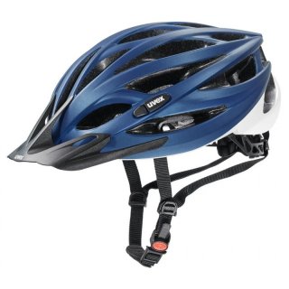 uvex oversize - Allround-Fahrradhelm fr groe Kpfe blue-white matt