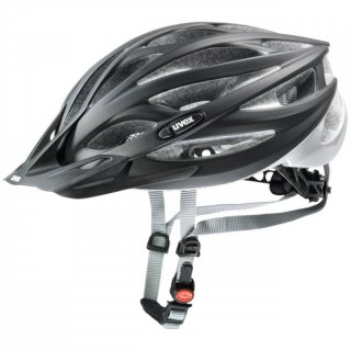 uvex oversize | individuell eintellbarer Allround-Fahrradhelm fr groe Kpfe black mat-silver