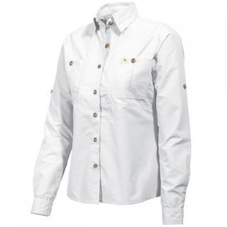 viavesto Senhora Eanes Womens Shirts Langarm-Funktionsbluse Damen wei 40